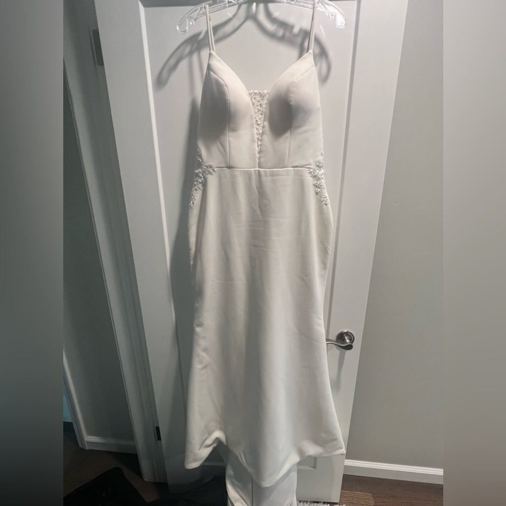 Madi Lane Atlas wedding gown